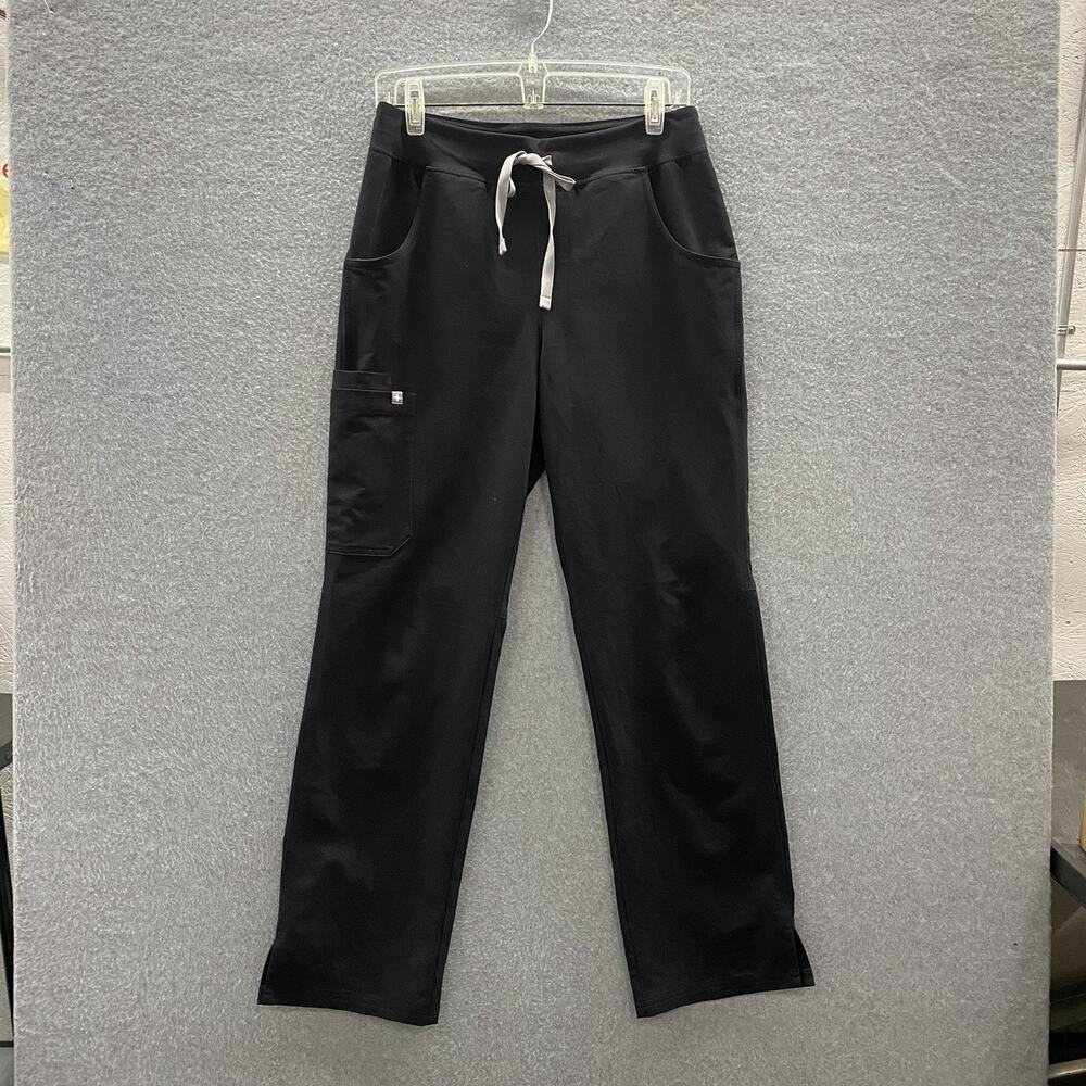 FIGS Kade Technical Collection Women’s Small Black Straight Leg Scrub Pants 7122